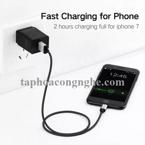 Ugreen 40984 0.5M màu Đen Cáp Lightning sạc + truyền dữ liệu cho iPhone US199 30040984